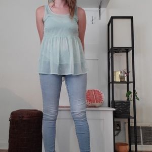 Lauren Conrad chiffon tank top